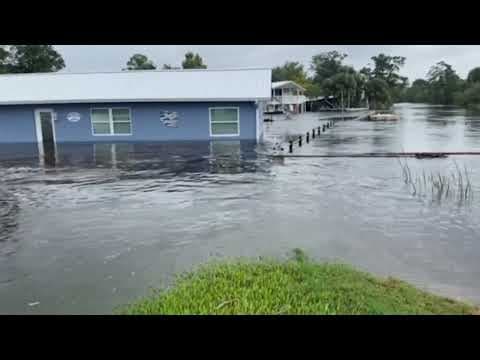 Homes flooding in Hernando County Florida: Hurricane Idalia