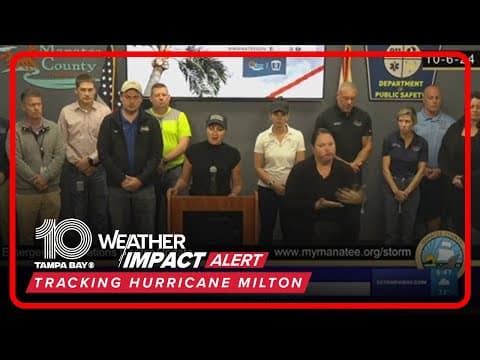 Tampa Bay-area counties under mandatory evacuation orders due to Hurricane Milton