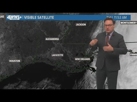 New Orleans Weather: Less humid air making for a more pleasant feel!