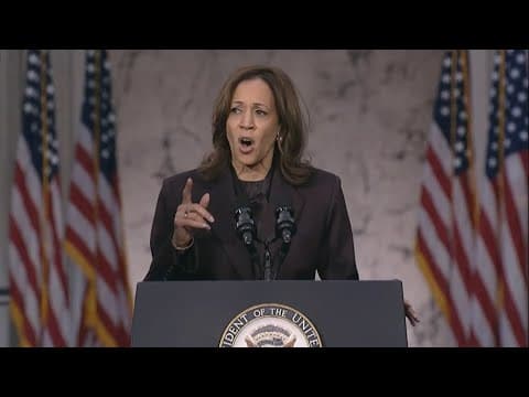 Kamala Harris concession speech | Harris speaks on America's promise