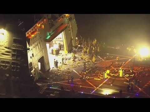 USS New Orleans Navy ship fire injures 2 sailors near Japan Coast