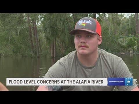 Airboats stationed at Alafia River amid major flooding