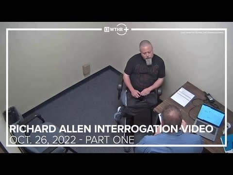 Delphi Murders Case | Richard Allen interrogation video | Oct. 26, 2022 (Part 1)