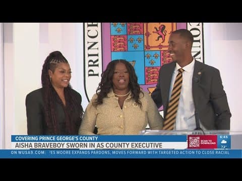 Aisha Braveboy was sworn in for Prince George's County