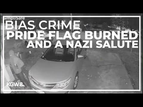Newberg resident's Pride flag burned, police say