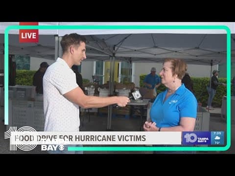 Juvenile Welfare Board holds a hurricane food drive-thru for residents