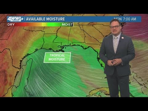 New Orleans Weather: Tracking risk for rain from Gulf