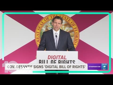 DeSantis signs legislation to create Florida 'digital bill of rights'