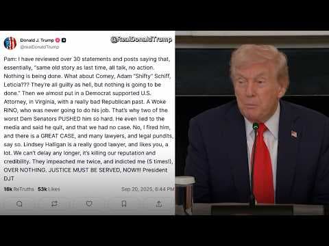 Trump accidentally posts message urging indictments on Truth Social