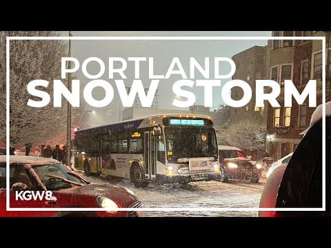 Portland news: Ice, snow on roads after winter storm | Thursday, Feb. 23