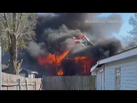 Firefighters injured battling 2-story house fire in Harvey