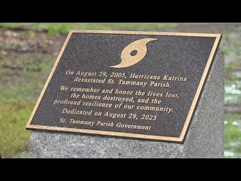 St. Tammany Parish Marks 20 Years Since Katrina With New Memorial