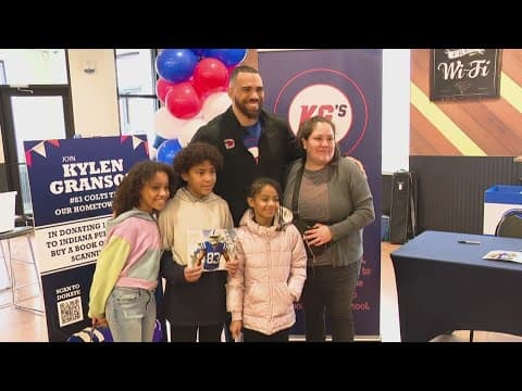 Colts' Kylen Granson begins kid's book drive