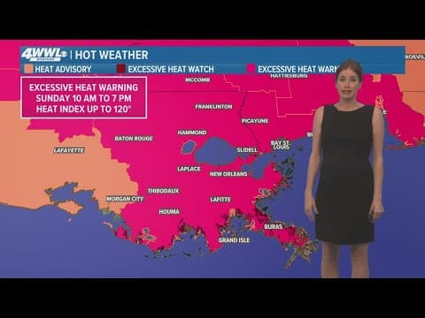 New Orleans Weather: Extra mugginess on Sunday makes heat index soar