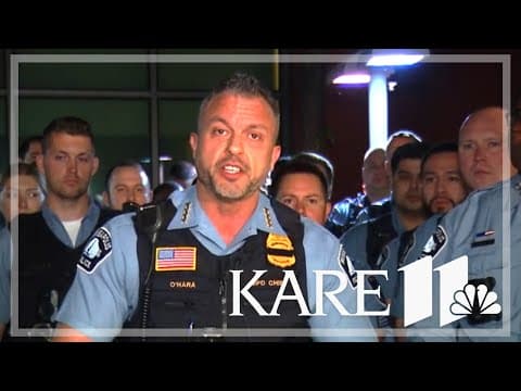 Minneapolis Police Chief Brian O'Hara speaks about the shooting death of Officer Jamal Mitchell