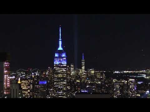"Tribute in Lights" shines over New York City
