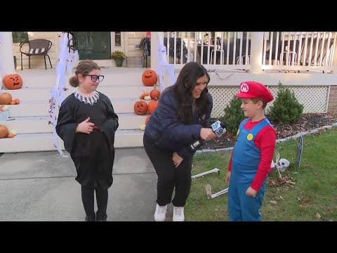 Spooky decorations in Montgomery County