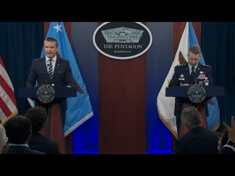 Hegseth gives Pentagon briefing with new details on US involvement in Iran-Israel war