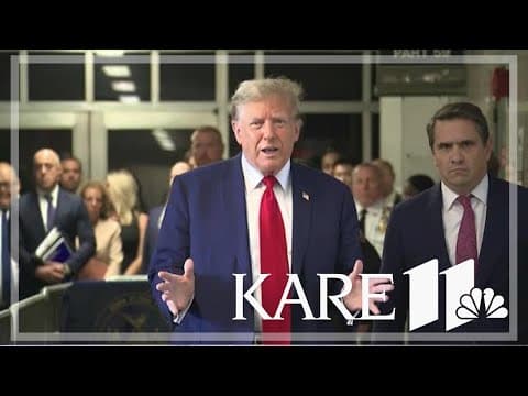 Former President Trump speaks ahead of jury selection in 'hush money' criminal trial