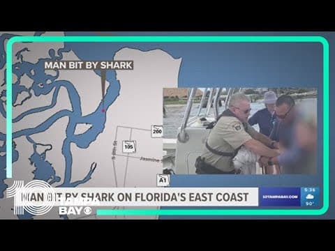 Man recovering from shark bite on the Florida coast in state's third attack in a month