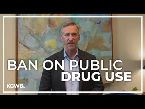 Mayor Ted Wheeler's office details proposal to ban public drug use in Portland
