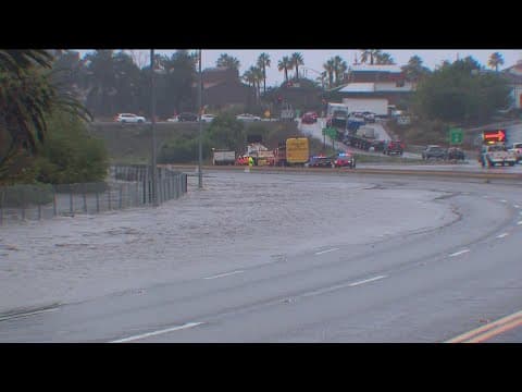 San Diego Storm Damage 11AM | Residents cleaning up, Mountain View flooding, MTS lines damaged