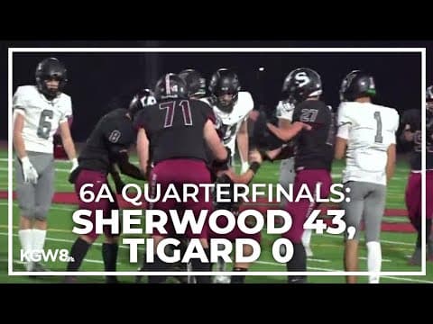 Sherwood dominates Tigard in 6A quarterfinals | Friday Night Football