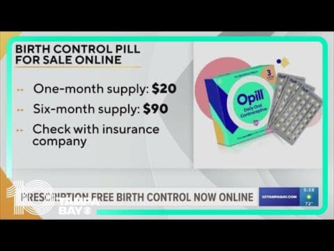 Prescription-free birth control pill now available online