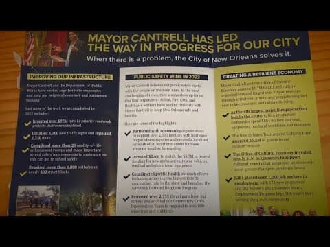 Mayor Cantrell denies conflicting statements regarding controversial mailer