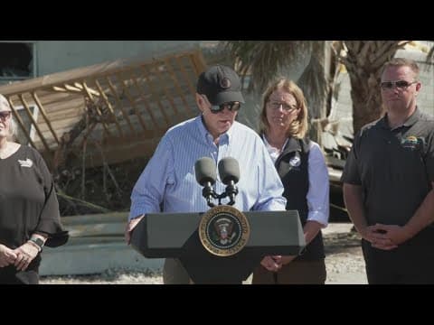 President Joe Biden visits hardest hit areas of Florida after back-to-back hurricanes