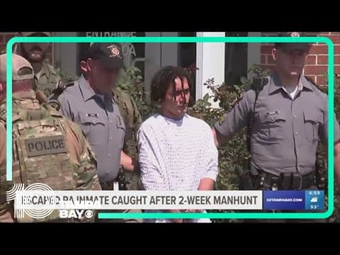 Escaped Pennsylvania inmate caught after 2-week manhunt
