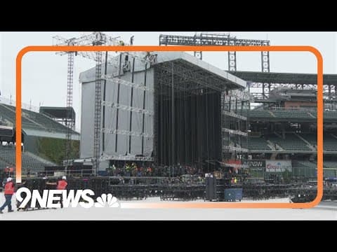 Coors Field stage almost complete for Paul McCartney concert in Denver