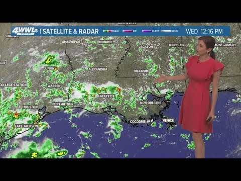 New Orleans Weather: Scattered rain moves in at lunchtime