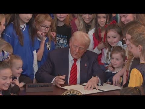 President Trump signs executive order to ban trans athlete's from women's sports