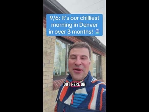 Coolest morning in 3+ months!