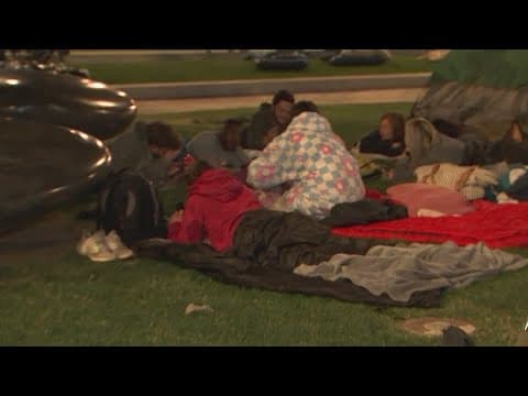 Sleep out event at Lower.com Field raises money for people experiencing homelessness