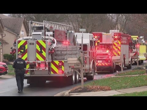 Firefighter injured after falling through burned floor in northwest Columbus house fire