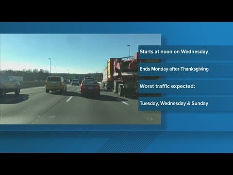 VDOT is suspending work zones and lane closures for Thanksgiving Travel Rush