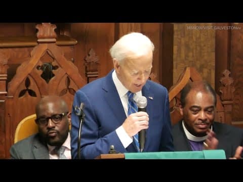 Former Pres. Biden speaks about pushing American forward in Juneteenth speech