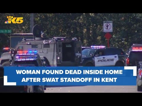 Woman found dead inside home after SWAT standoff in Kent