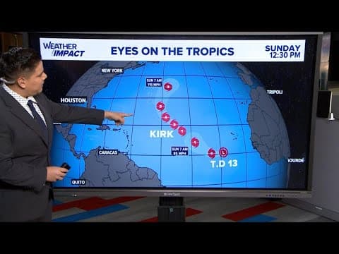 Tropical update: Tracking 3 areas of concern