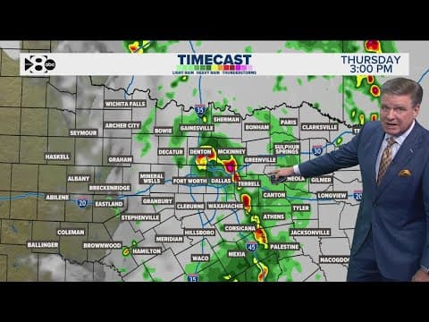 DFW Weather: Scattered showers stick around for the rest of the week in North Texas