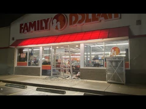 Police: Suspected stolen Kia crashes into Family Dollar store near Reynoldsburg