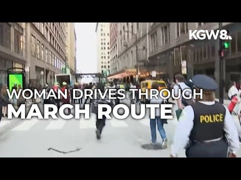 Woman facing felony charges after allegedly driving car into Chicago protesters