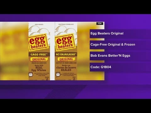 Egg substitutes recalled: : Latest updates
