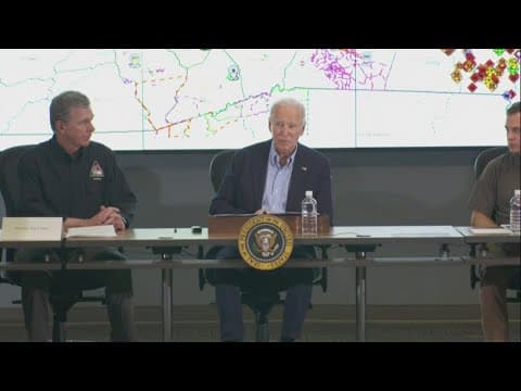 President Biden visits areas devasted by Hurricane Helene