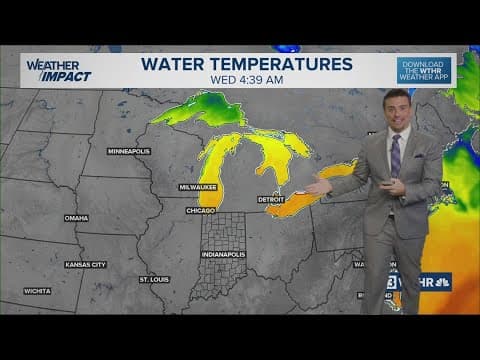 Great Lakes water temperatures at peak | Cool days create extra clouds