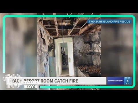 Fire breaks out in 2 rooms at Thunderbird Beach Resort