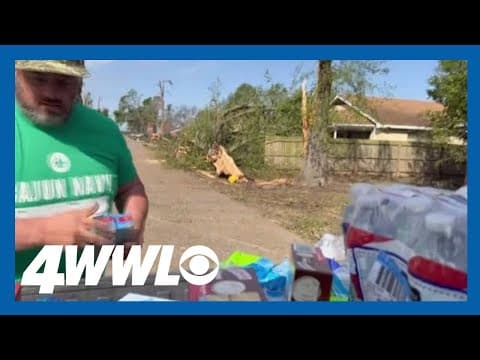 Louisiana volunteers provide food, shelter for Mississippi town decimated by tornado