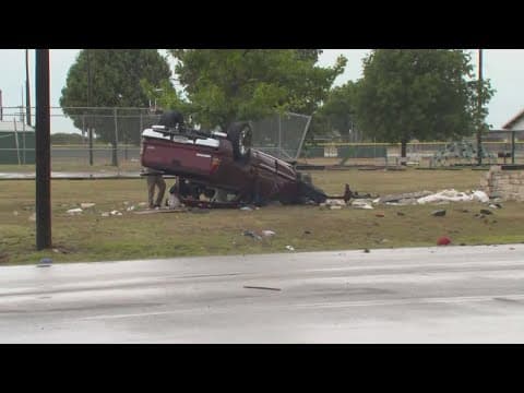 Three ejected, including a 10-month-old child, after vehicle rollover in North Texas